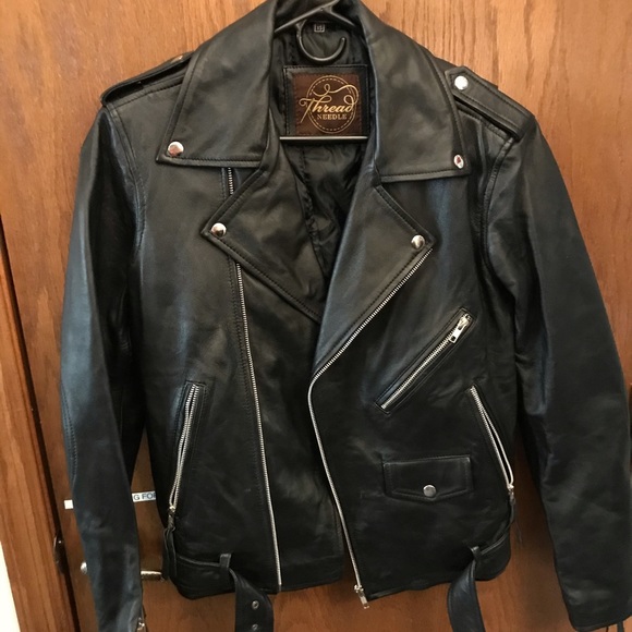 thread needle Jackets & Blazers - Woman's leather jacket😍